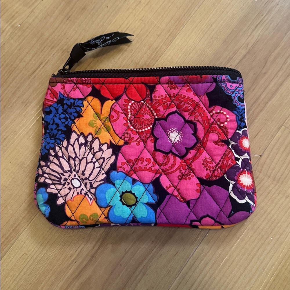 Vera Bradley Floral Quilted Zipper Pouch